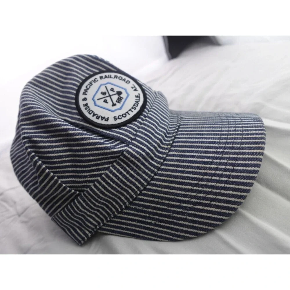 Paradise Pacific Railroad Conductor Hat Kids‎ Blue Stripe Scottsdale AZ Cap